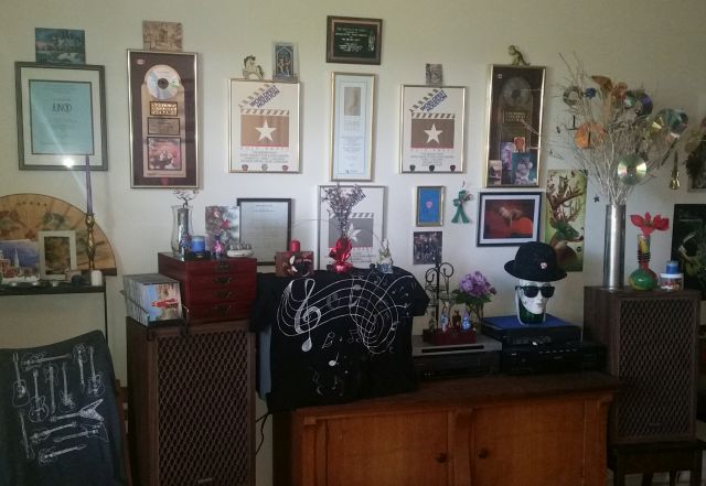 Richard Fortin in the studio